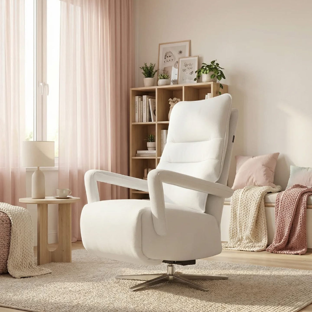 Butaca giratoria relax de diseño modelo CROS Tapizado Aquaclean