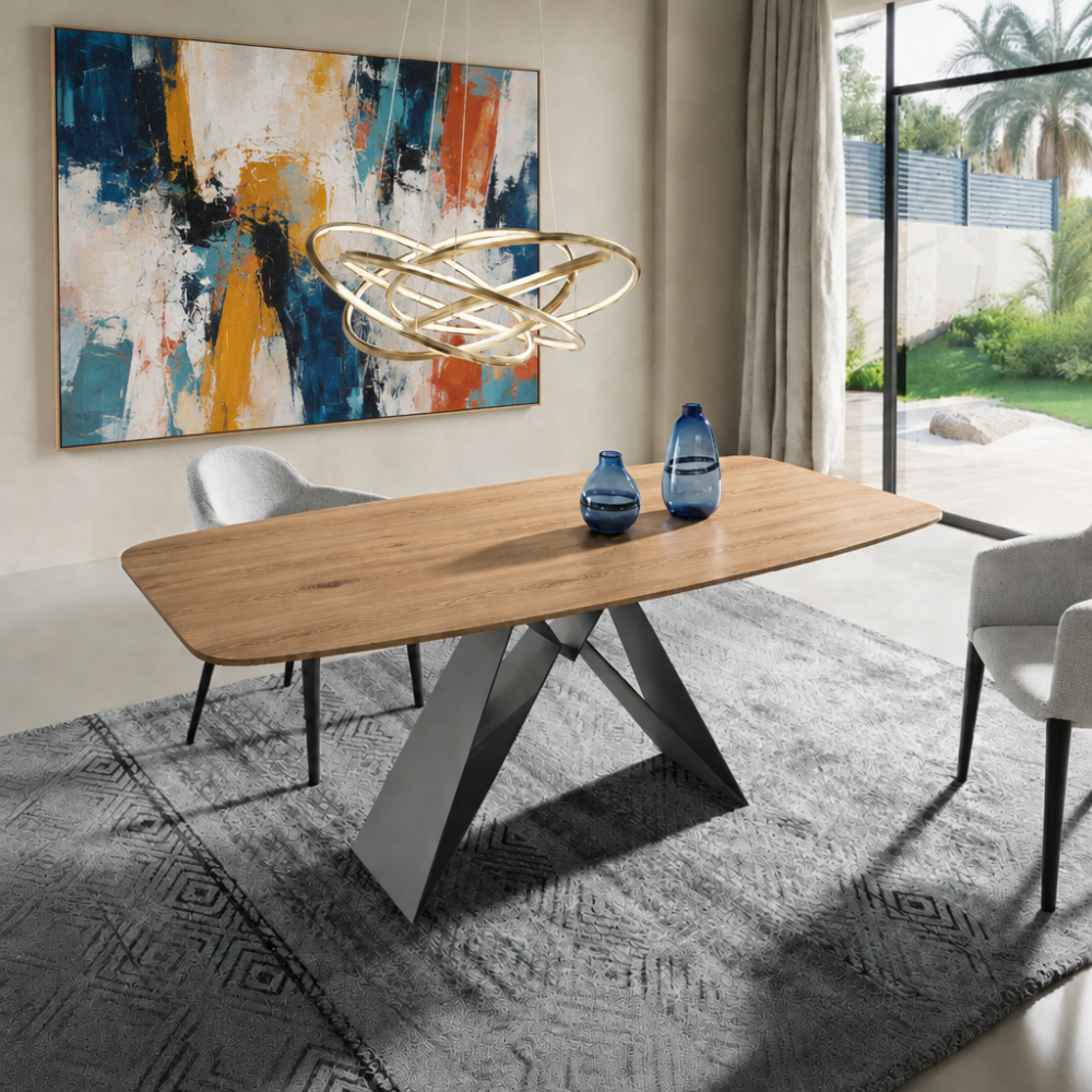 Mesa comedor modelo IN-NFNTY Tapa de Madera
