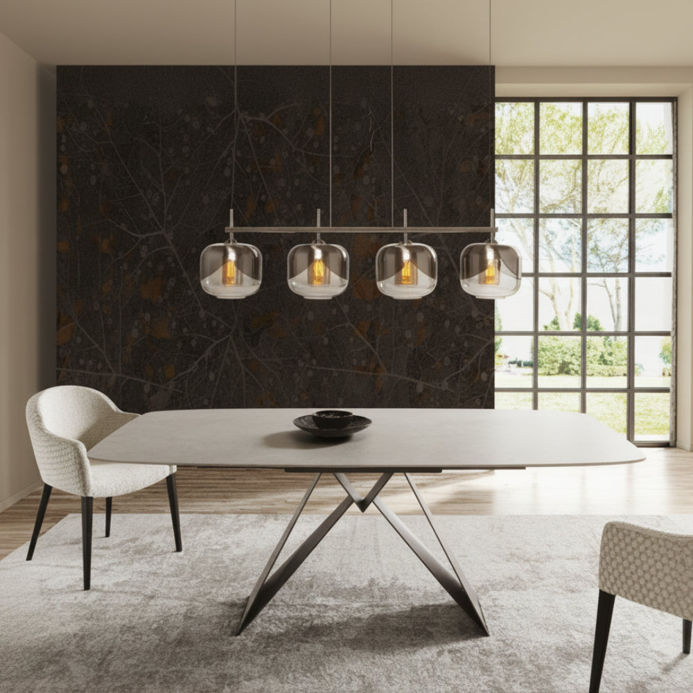 Mesa comedor de diseño modelo IN-NFN tapa porcelánico