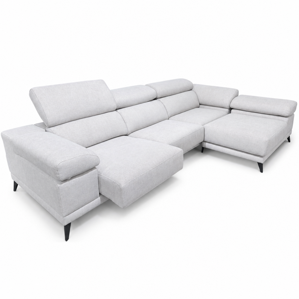 Chaisselongue partida  modelo INZA con asientos deslizantes