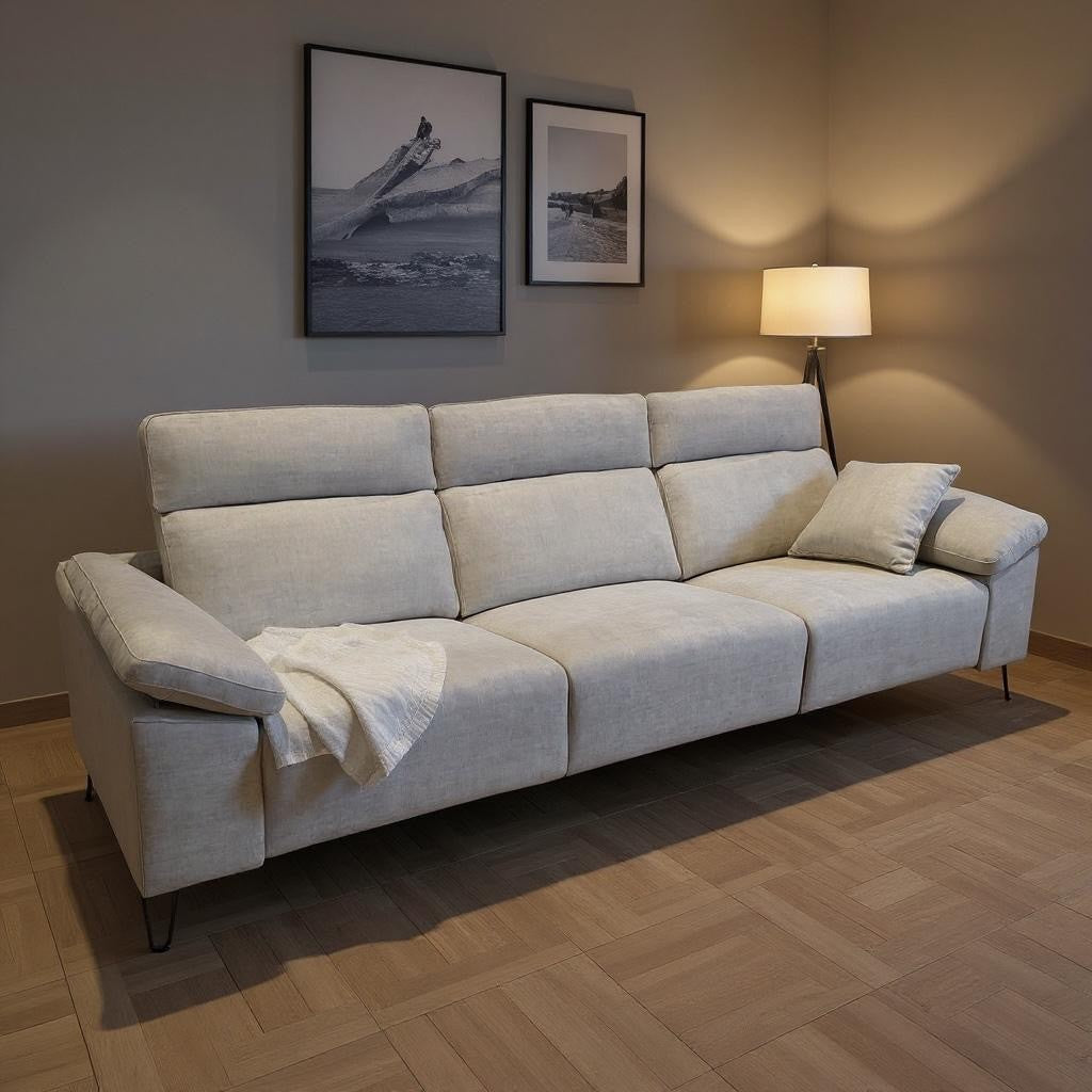Sofá lineal con asientos relax y fondo reducido modelo KENSINGTON