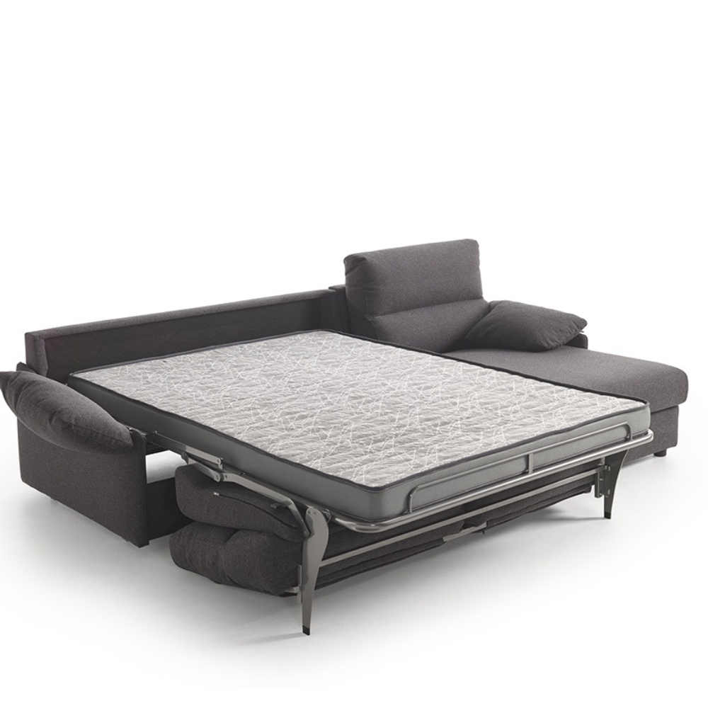 Sofá con chaiselongue cama modelo LAGOS con apertura italiana