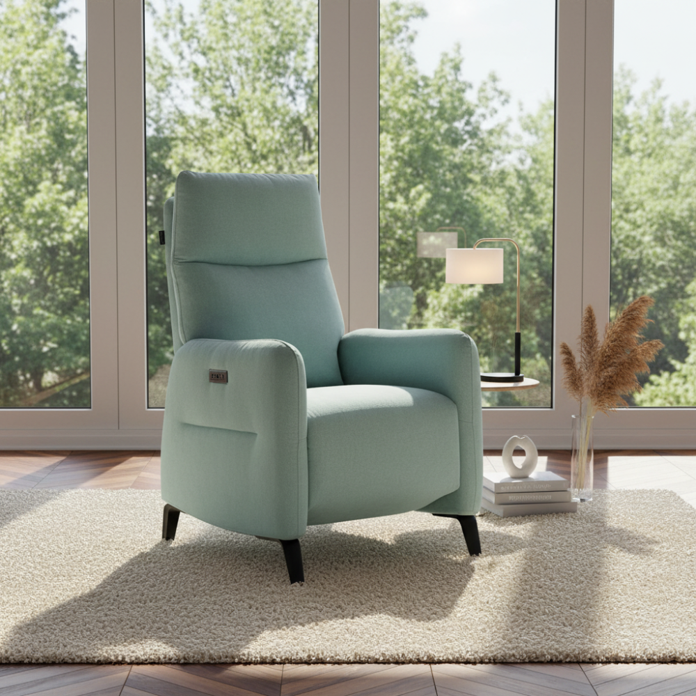 Sillón con relax modelo ZEPPELIN tapizado Aquaclean
