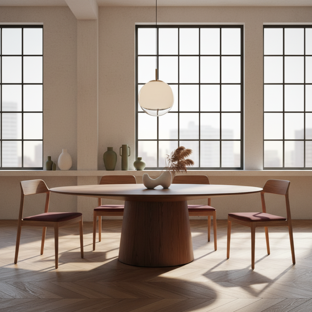 Mesa Comedor Ovalada Colección Elegance