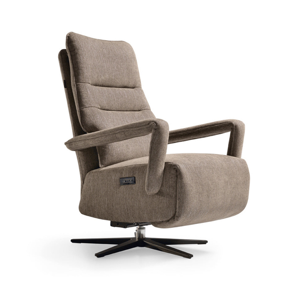 Butaca giratoria relax de diseño modelo CROS Tapizado Aquaclean