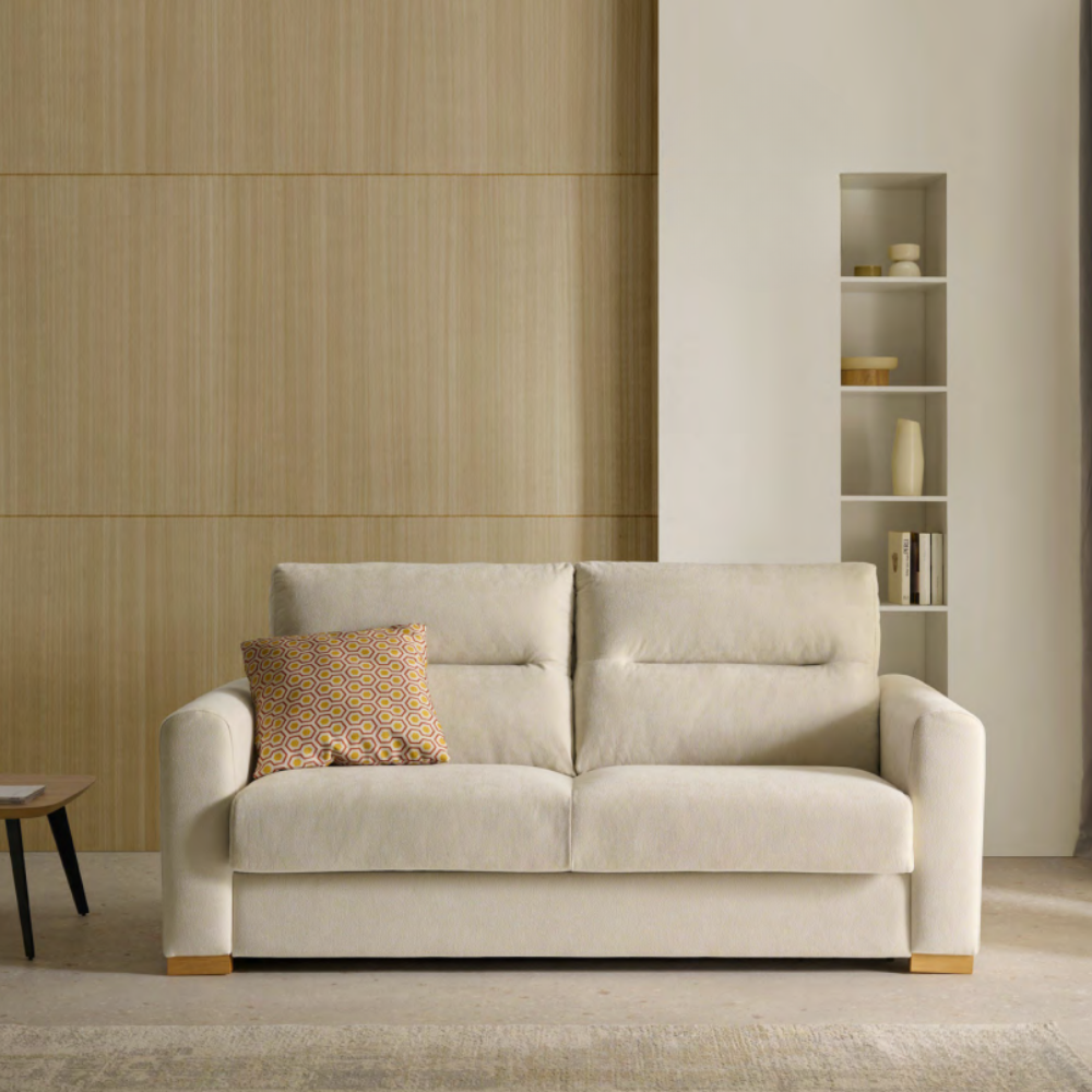 Sofá cama modelo FARO con sistema Italiano Tapizado Express