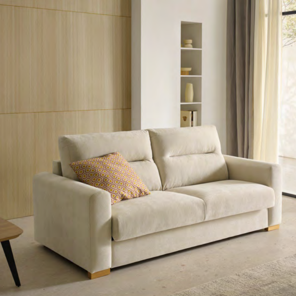 Sofá cama modelo FARO con sistema Italiano Tapizado Express