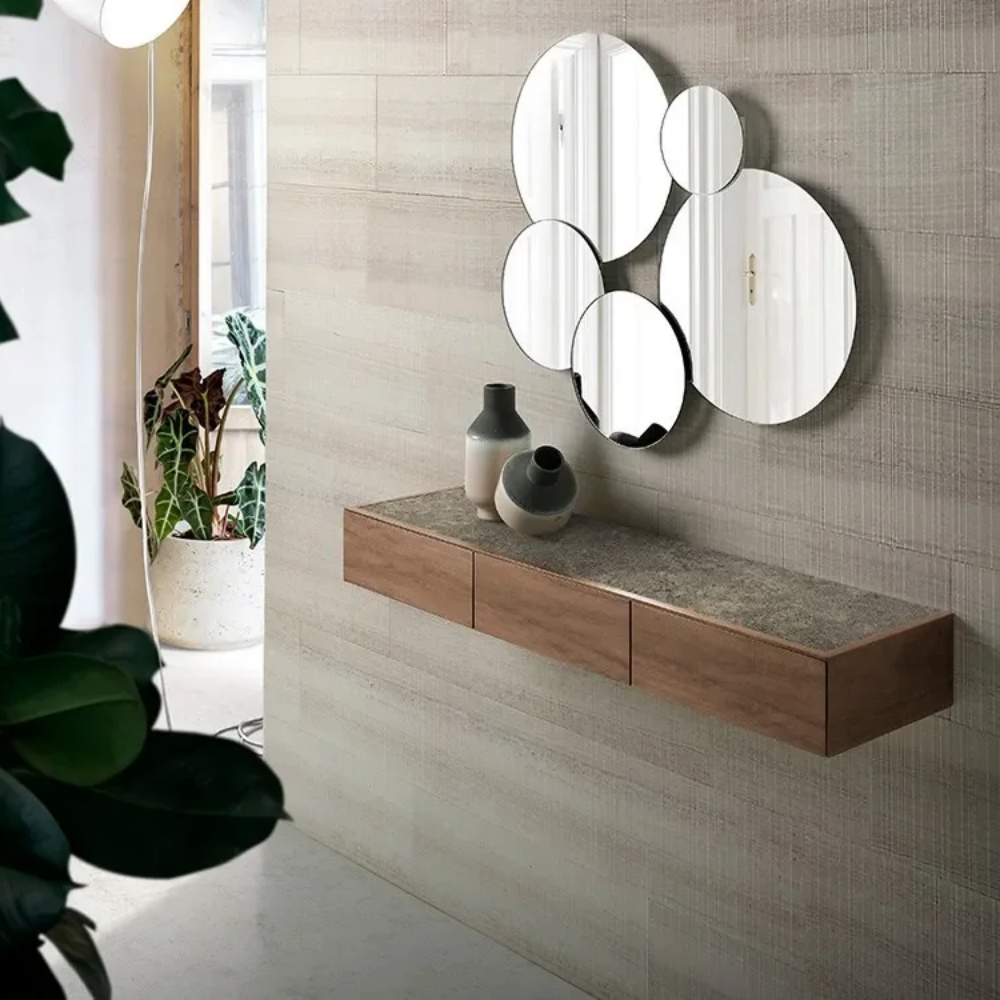 Consola flotante modelo NC-DB C KER Tapa porcelánico