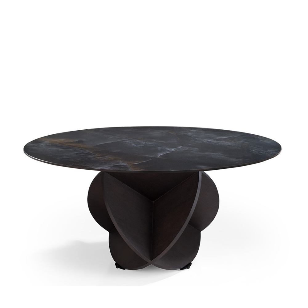 Mesa de Comedor Modelo NC-DSRTRS FIX KER Tapa de Porcelánico