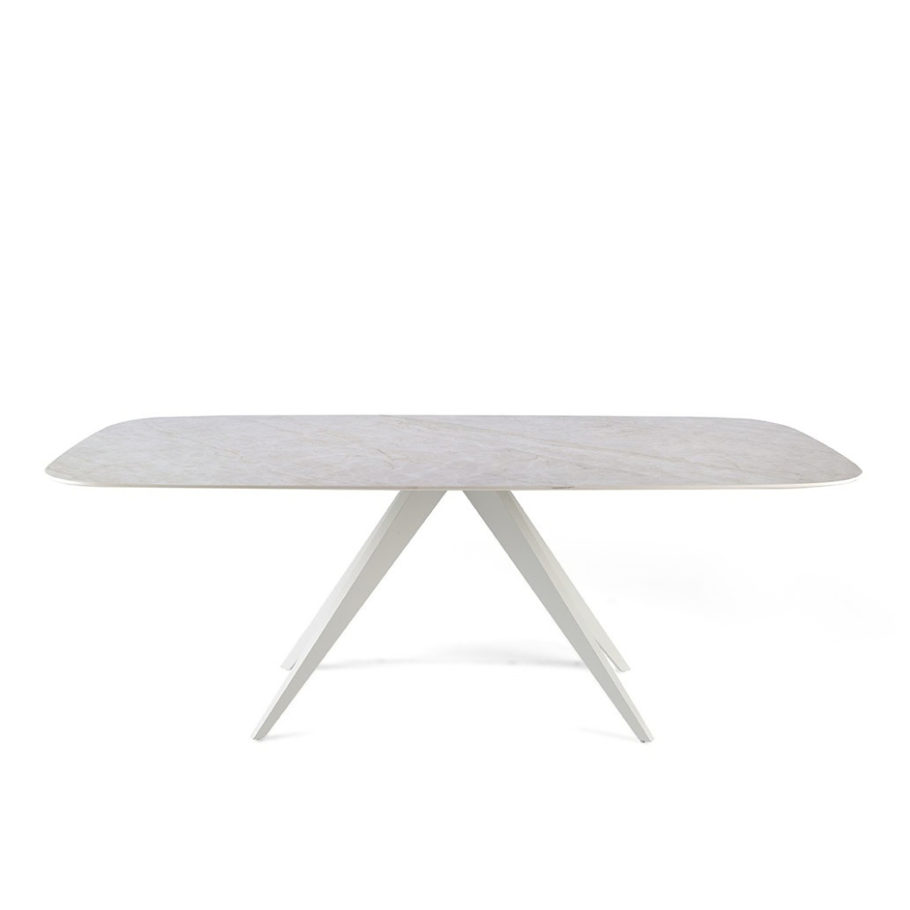 Mesa de Comedor Modelo NC-GST B KER Tapa de Porcelánico