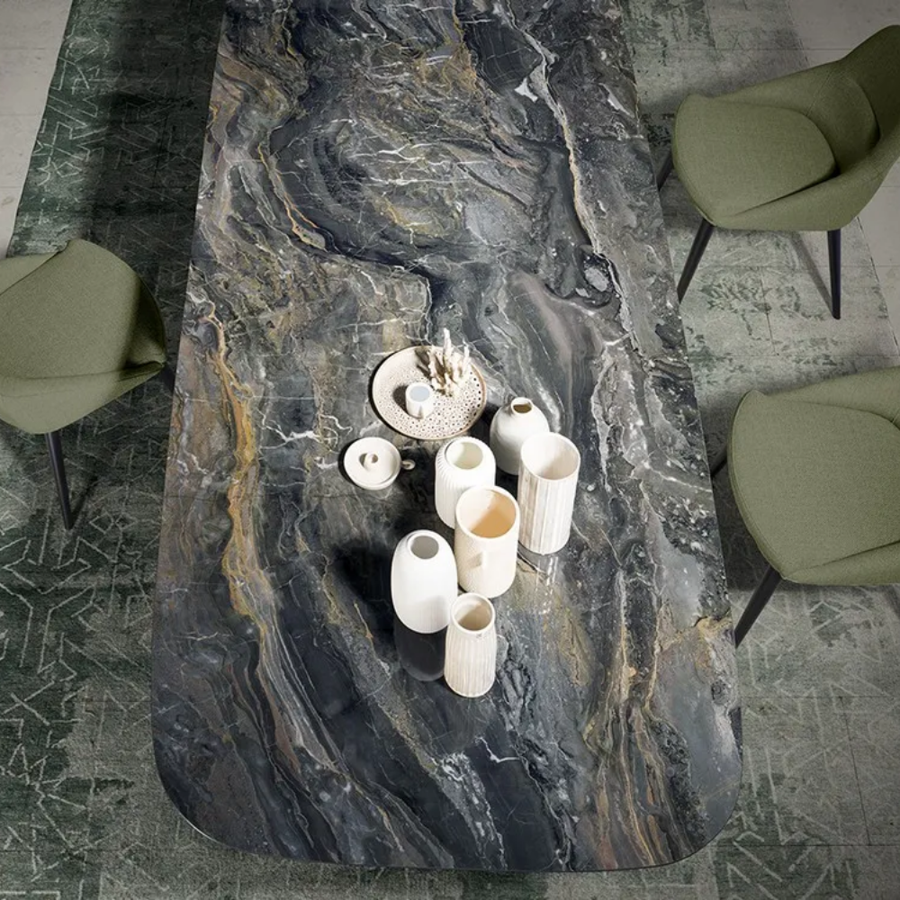 Mesa de Comedor Modelo NC-KV FIX KER Tapa de Porcelánico