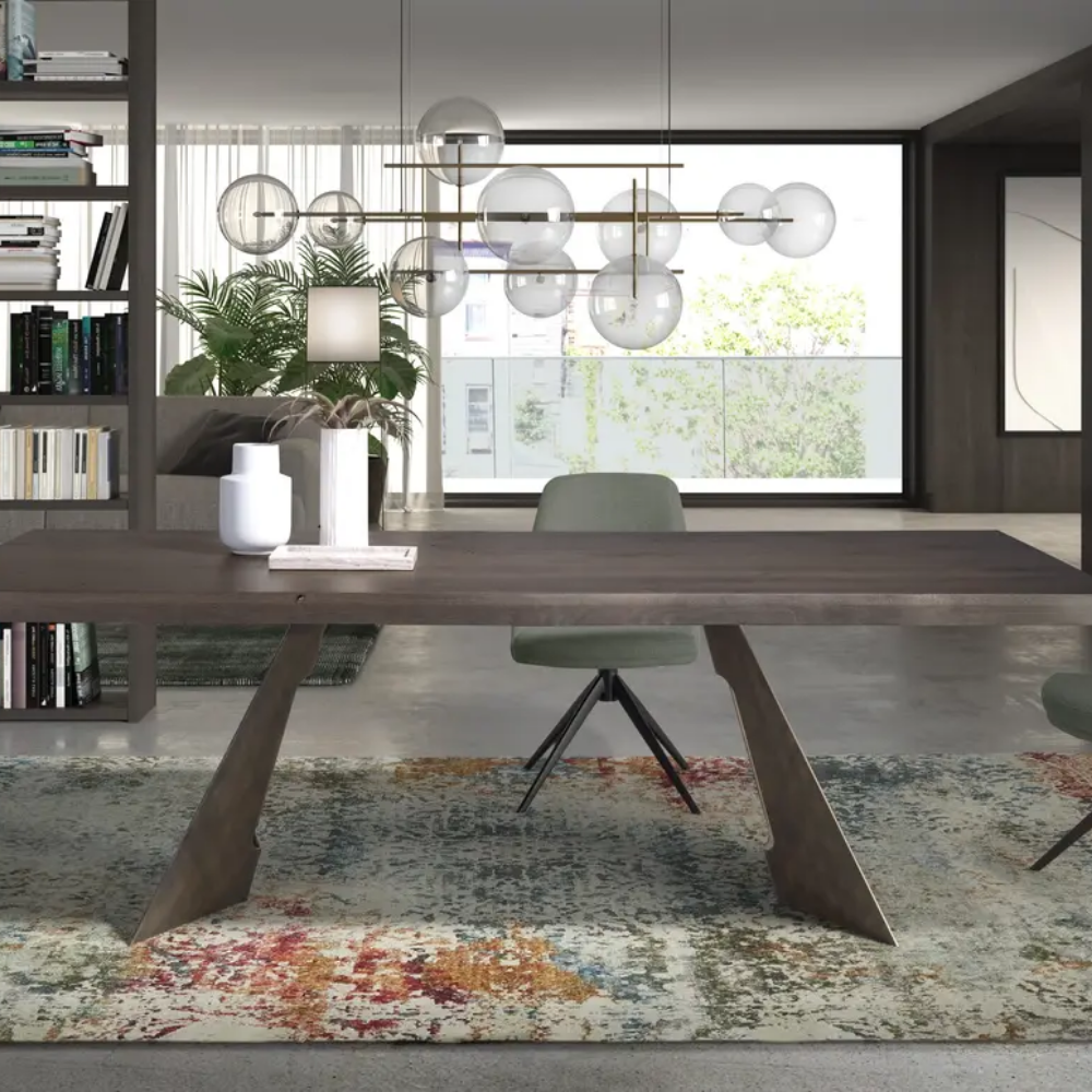 Mesa de Comedor Modelo NC-KV FIX WOOD Tapa de Madera