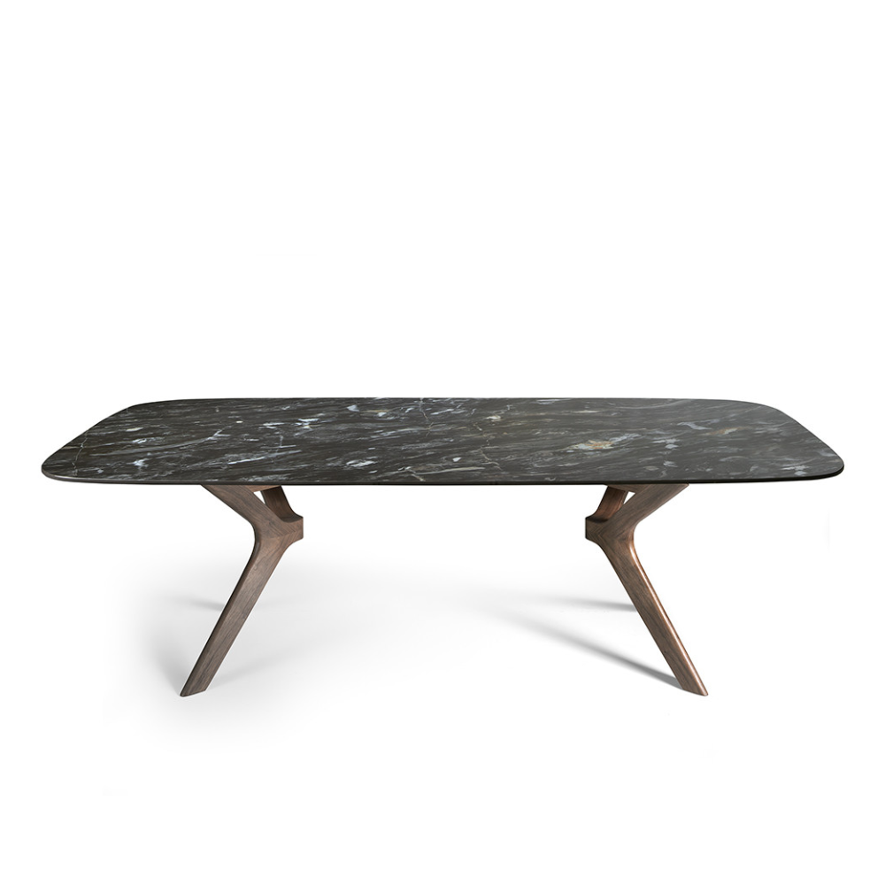 Mesa de Comedor Modelo NC-LN FIX KER Tapa de Porcelánico