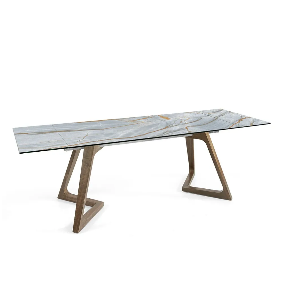 Mesa de Comedor Extensible Modelo NC-NL EXT KER Tapa de Porcelánico