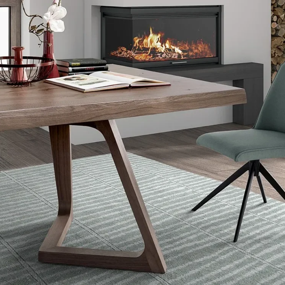 Mesa de Comedor Modelo NC-NL FIX WOOD Tapa de Madera