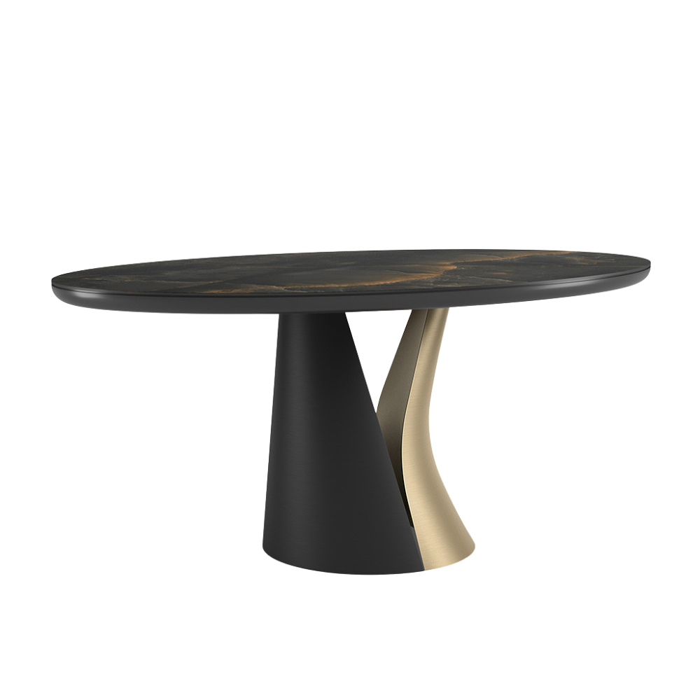 Mesa de comedor modelo NC-NV FIX KER Tapa porcelánico
