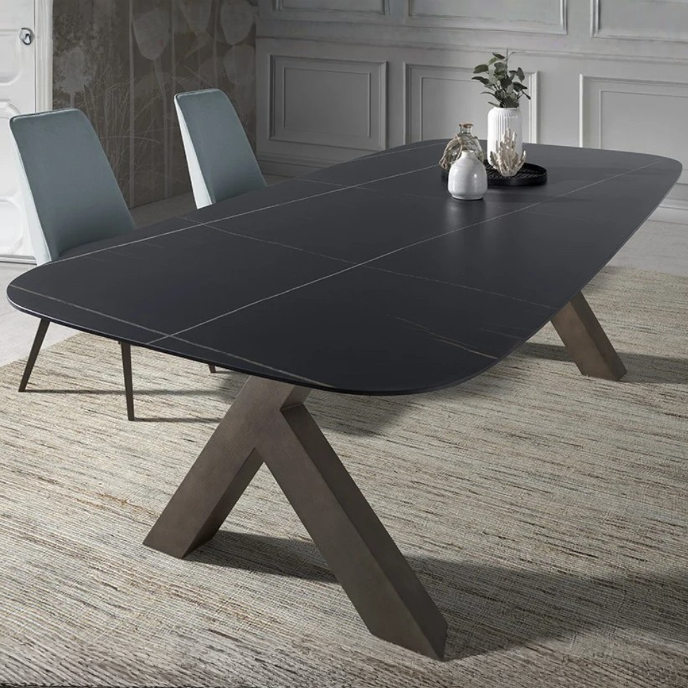 Mesa de Comedor Modelo NC-SH FIX KER Tapa de Porcelánico