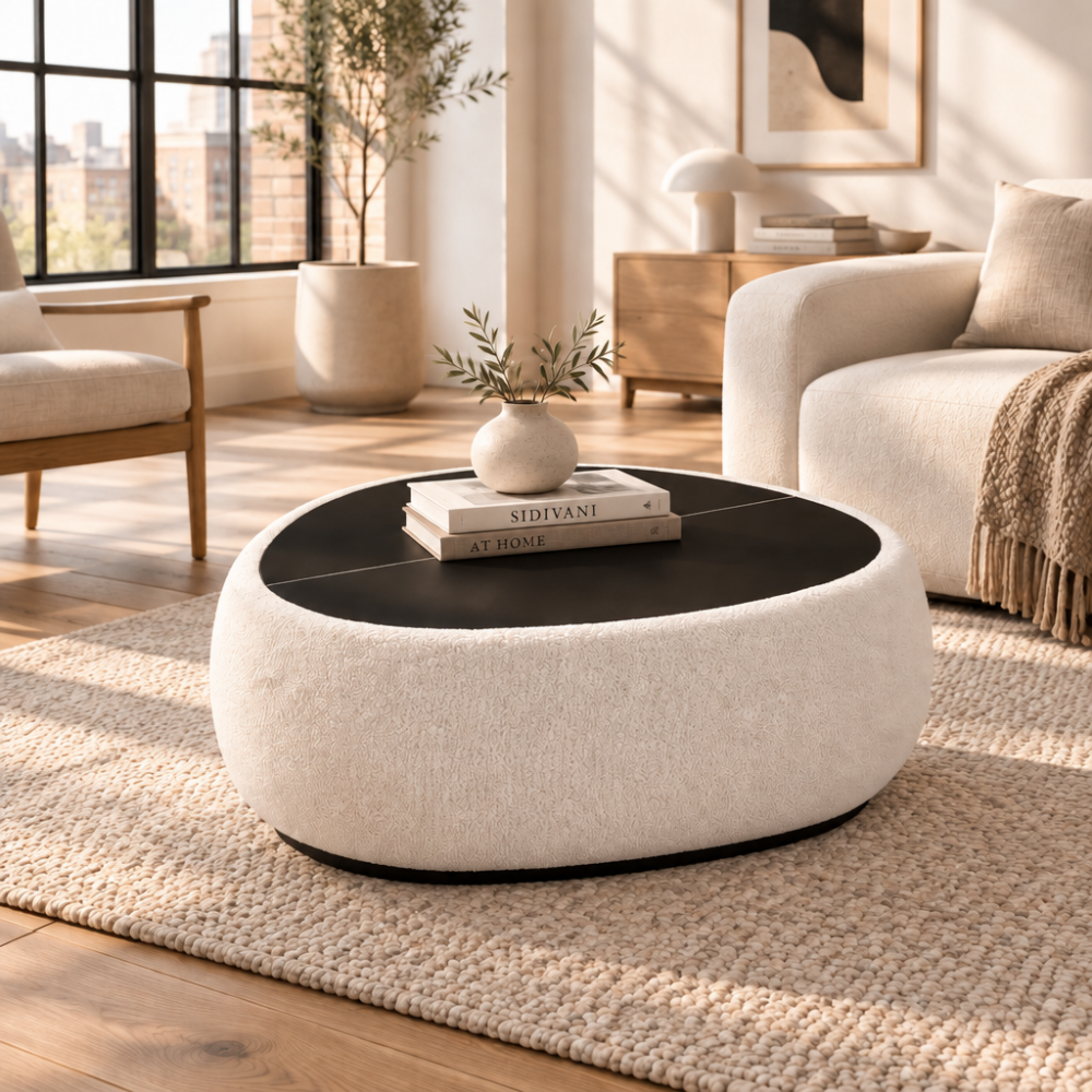 Mesa de centro modelo NC-TYPCL Tapa Porcelánico