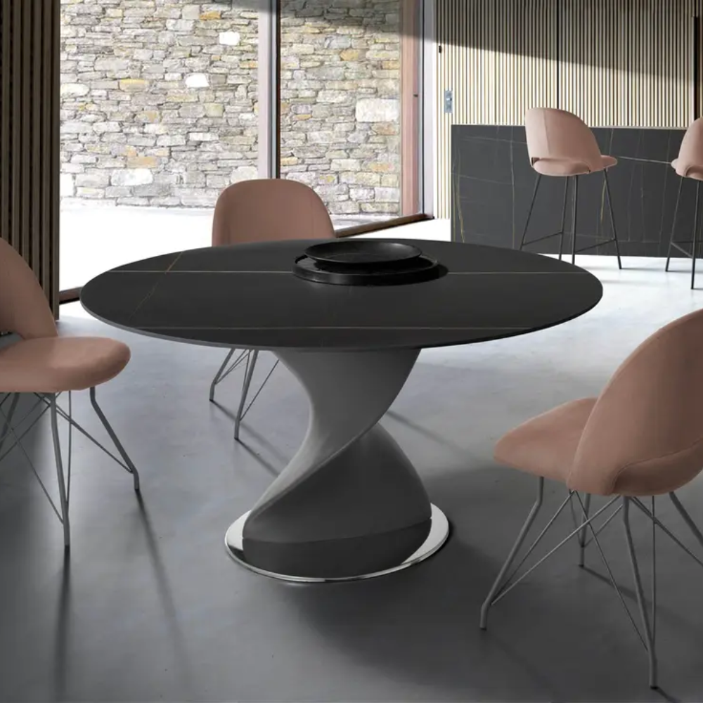 Mesa de Comedor Modelo NC-VNY FIX KER Tapa de Porcelánico