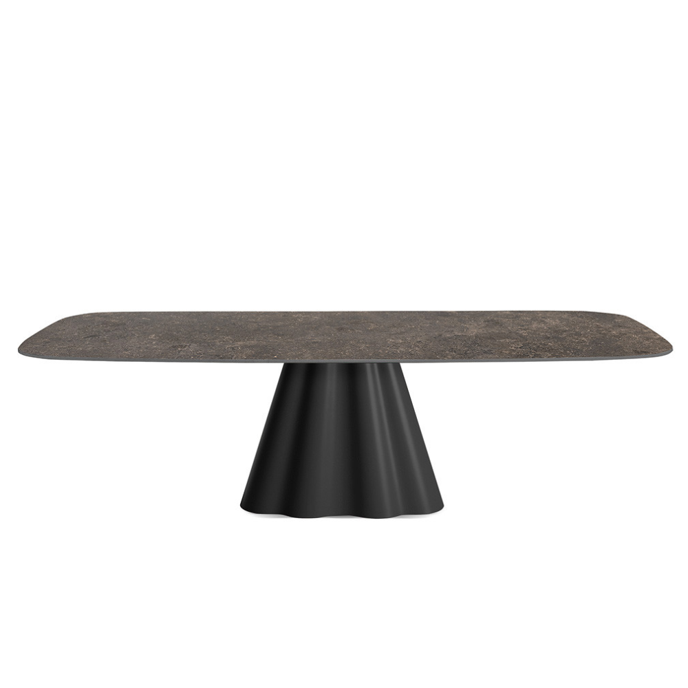 Mesa de Comedor Modelo NC-FLM FIX KER Tapa de Porcelánico