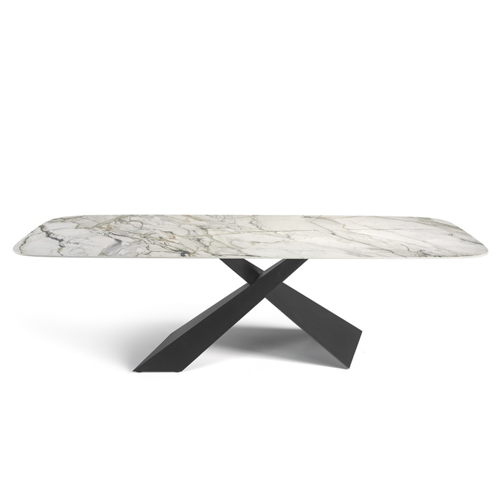 Mesa de Comedor Modelo NC-JSPR FIX KER Tapa de Porcelánico