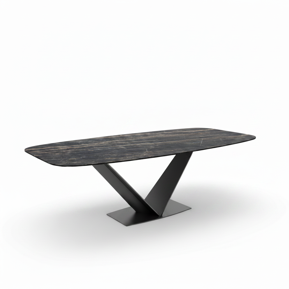 Mesa comedor de diseño Modelo Noelia Tapa Porcelanico