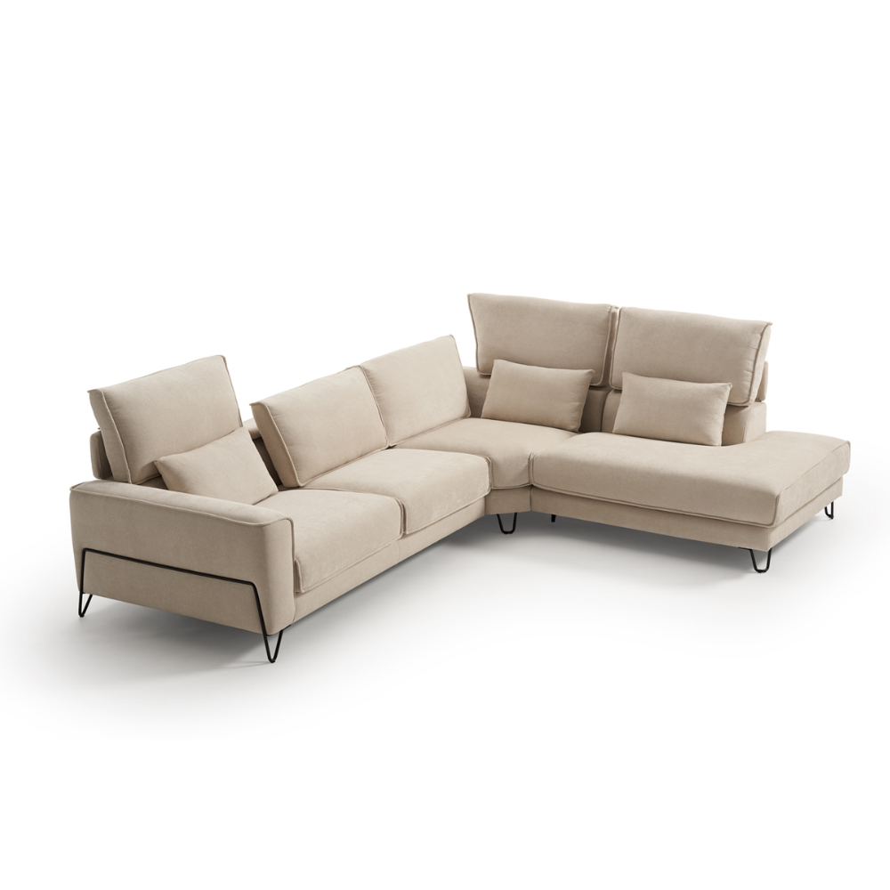 Rinconera de diseño abierto modelo AUSTRAL  tapizado Aquaclean