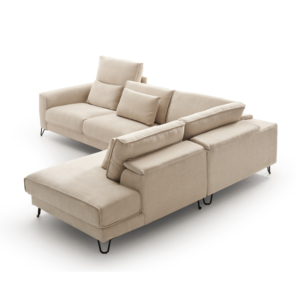 Rinconera de diseño abierto modelo AUSTRAL  tapizado Aquaclean