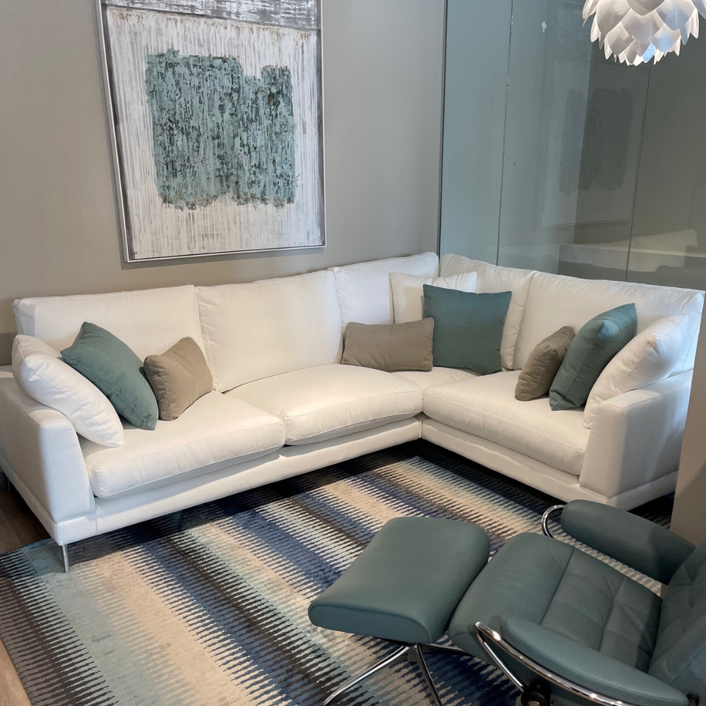 Rinconera de diseño modelo FORMENTERA Tapizado Aquaclean