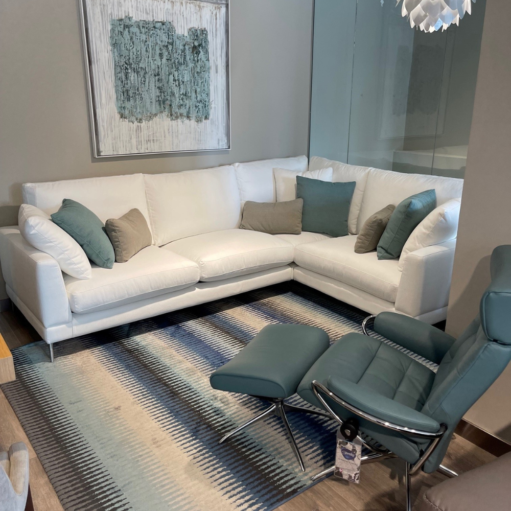 Rinconera de diseño modelo FORMENTERA Tapizado Aquaclean