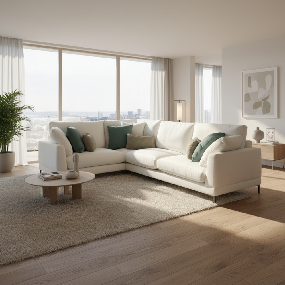 Rinconera de diseño modelo Formentera tapizado aquaclean Disponible en nuestras tiendas de diseño Sidivani en Madrid y en nuestra web