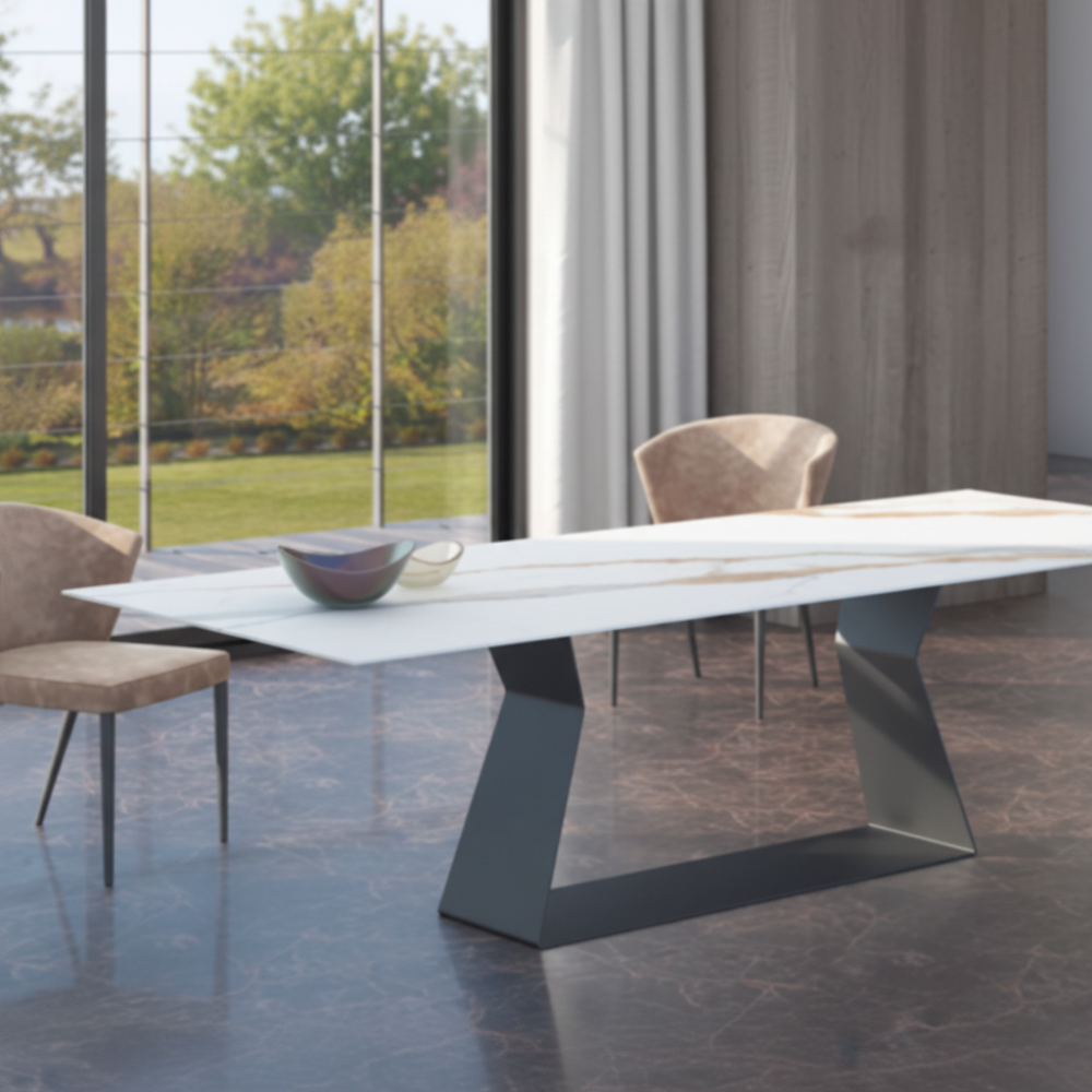 Mesa comedor de diseño Modelo Nadia Tapa Porcelánico