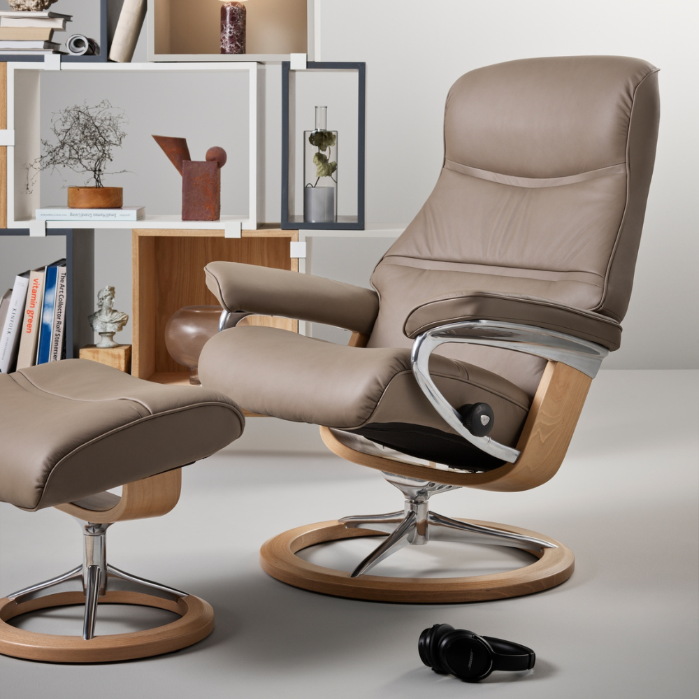 Sillón Stressless modelo Philip Pie Signature Plus™ System Balance Adapt™