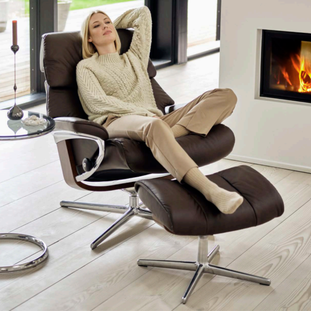 Sillón Stressless modelo Ruby Pie Cross Plus™ System Balance Adapt™