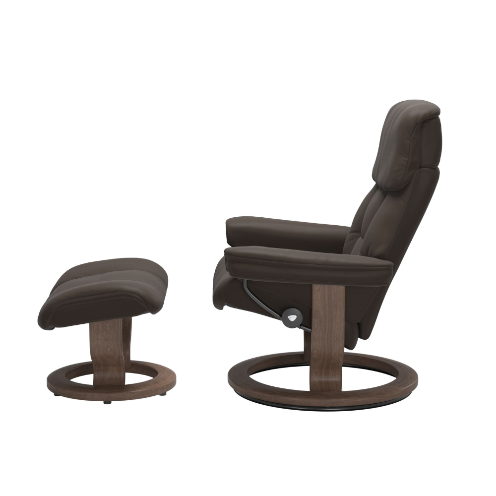 Sillón Stressless modelo Ruby Pie Classic con pouf