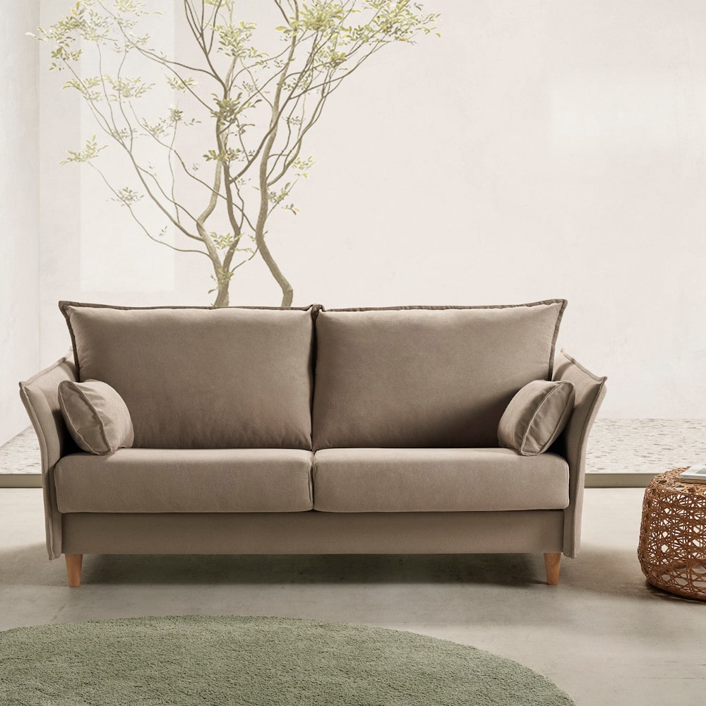 sofa cama modelo gaviota disponible en sidivani visto de frente