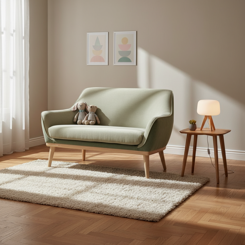 Sofá 2 plazas de diseño nórdico modelo GINA Lisa