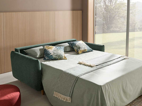 Sofá con cama modelo MINIMAL con sistema de apertura Italiano