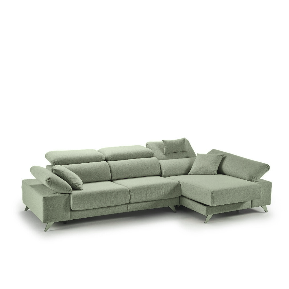 Sofa modelo NICE con chaiselongue en Tapizado AQUACLEAN