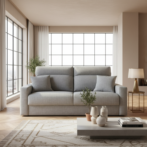 Sofá gris de diseño Sidivani