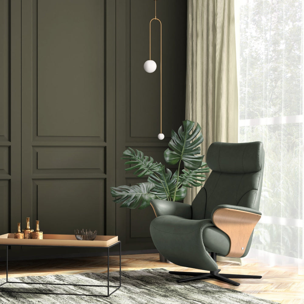 Sillón Stressless modelo ADAM Plus™ System Power™ Pie Sirius Piel Paloma
