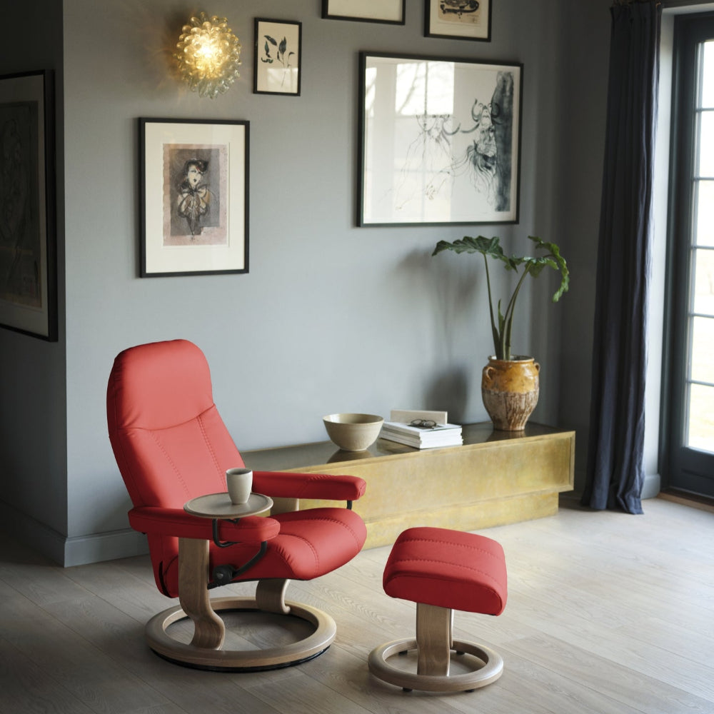 Sillon modelo CONSUL Classic Plus™ System de STRESSLESS en piel Batick