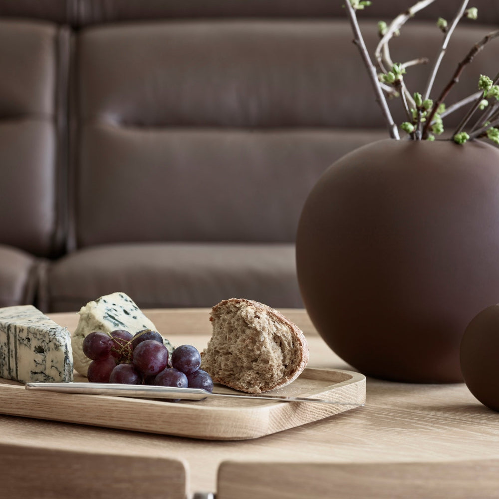 Sofá chaiselongue (M) con Long Seat modelo EMILY Stressless® Power™ Brazo Metal piel Paloma