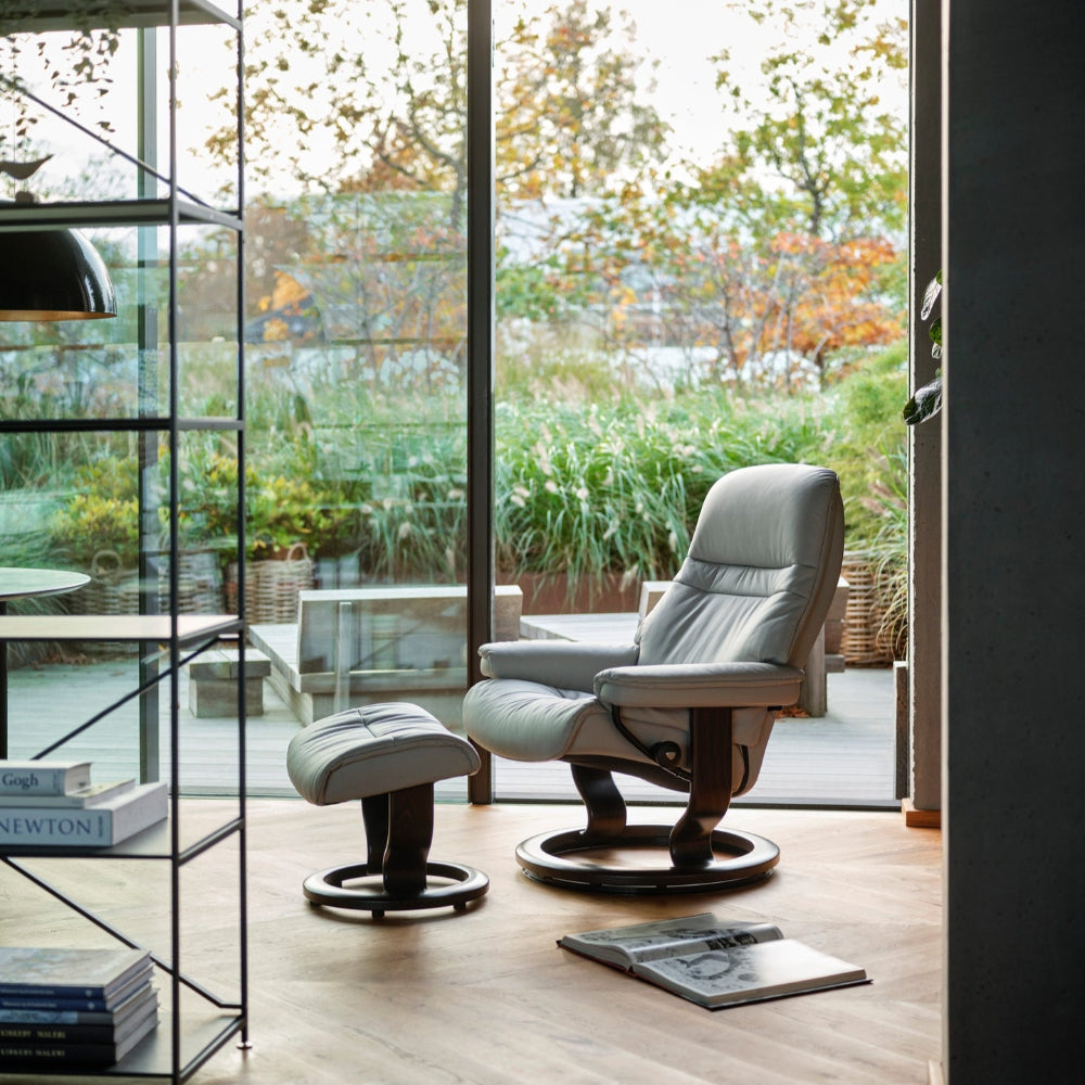 Sillon modelo SUNRISE Classic Plus™ System de STRESSLESS en piel Batik