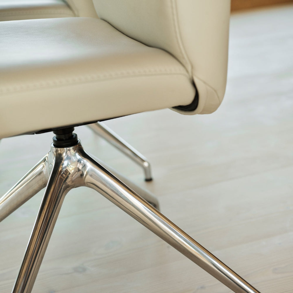 Silla giratoria de comedor Stressless® modelo LAUREL D350 sin brazos Pie de Acero