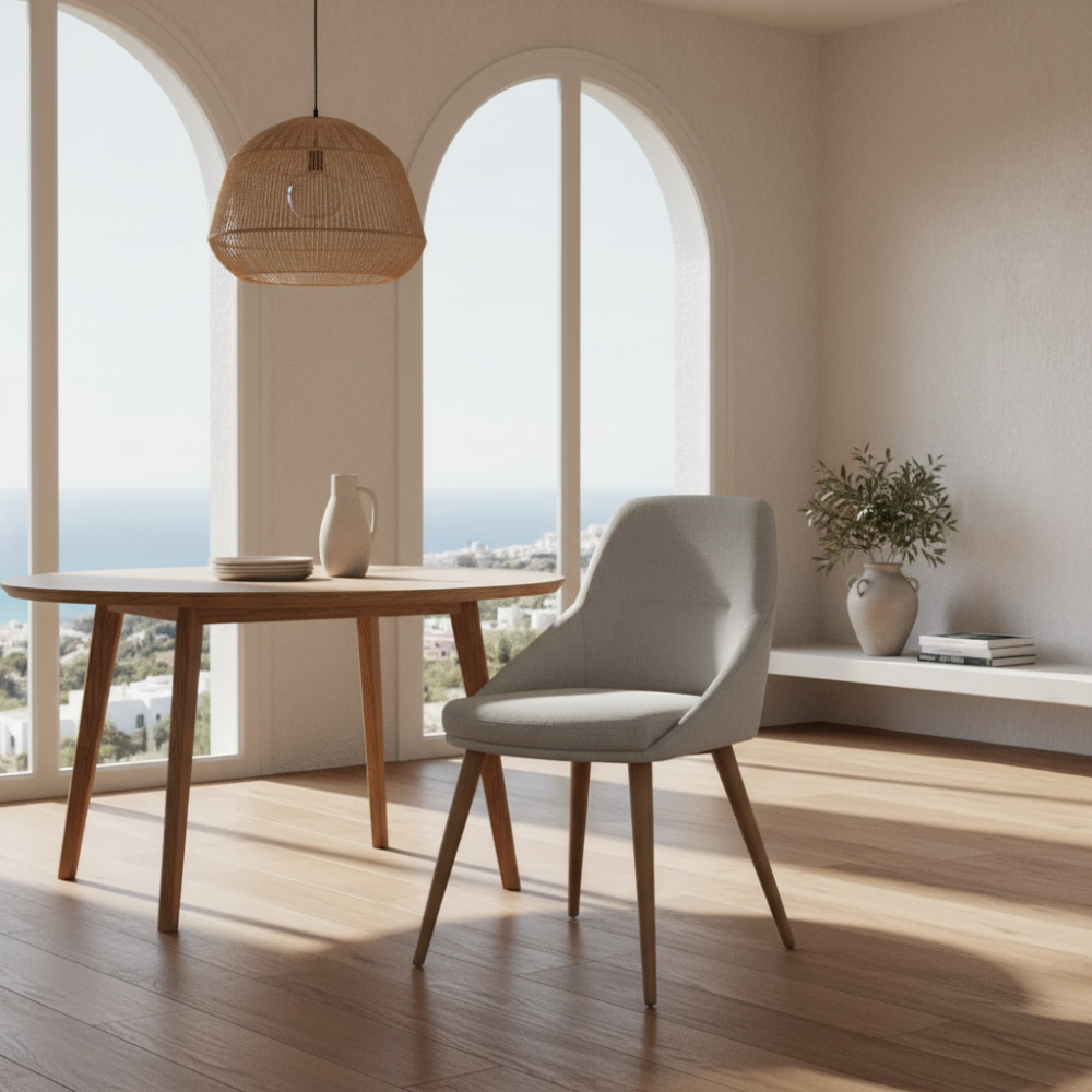 Silla de diseño patas madera