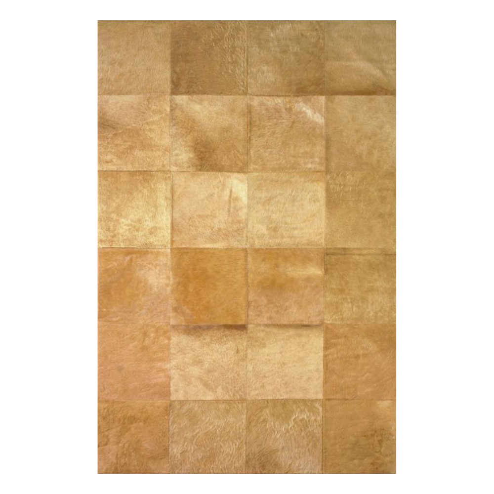 Alfombra de diseño en piel Leather Patchwork dibujo E