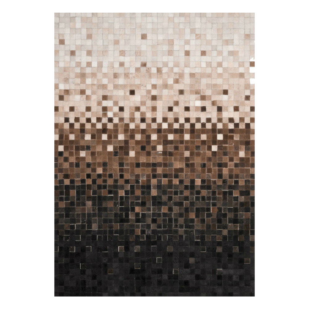 Alfombra de piel Quadra Rain