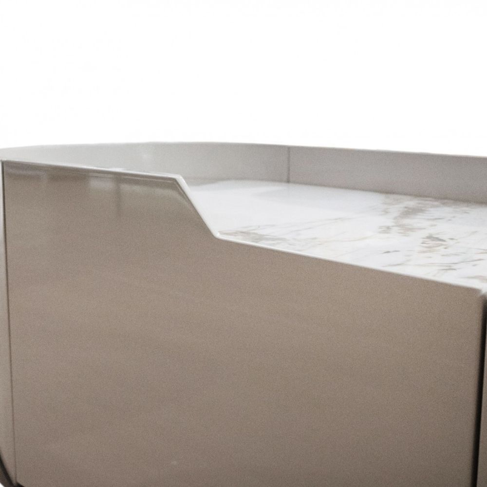 Aparador MDF Acabado Lacado Encimera de Piedra