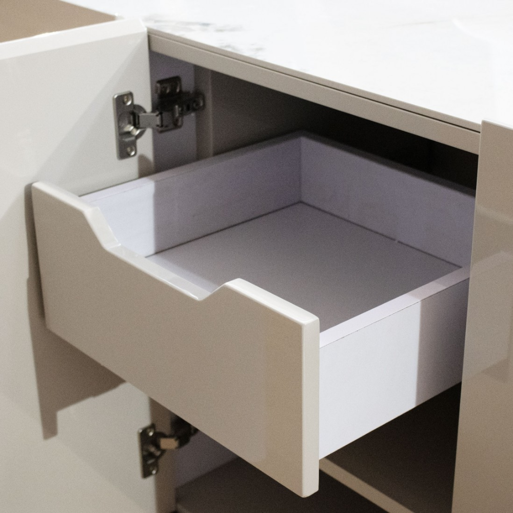 Aparador MDF Acabado Lacado Encimera de Piedra